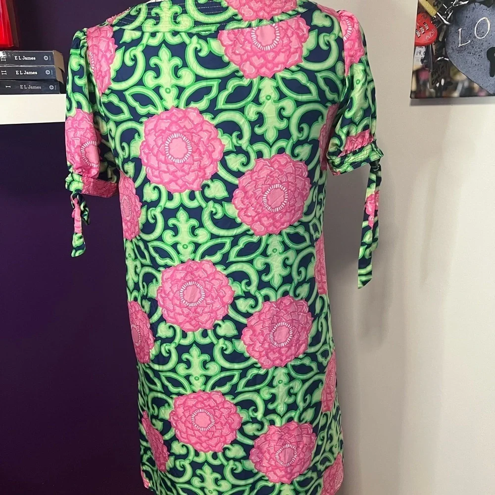 Lilly Pulitzer Short Sleeve Floral Print Dress - Picture 7 of 10